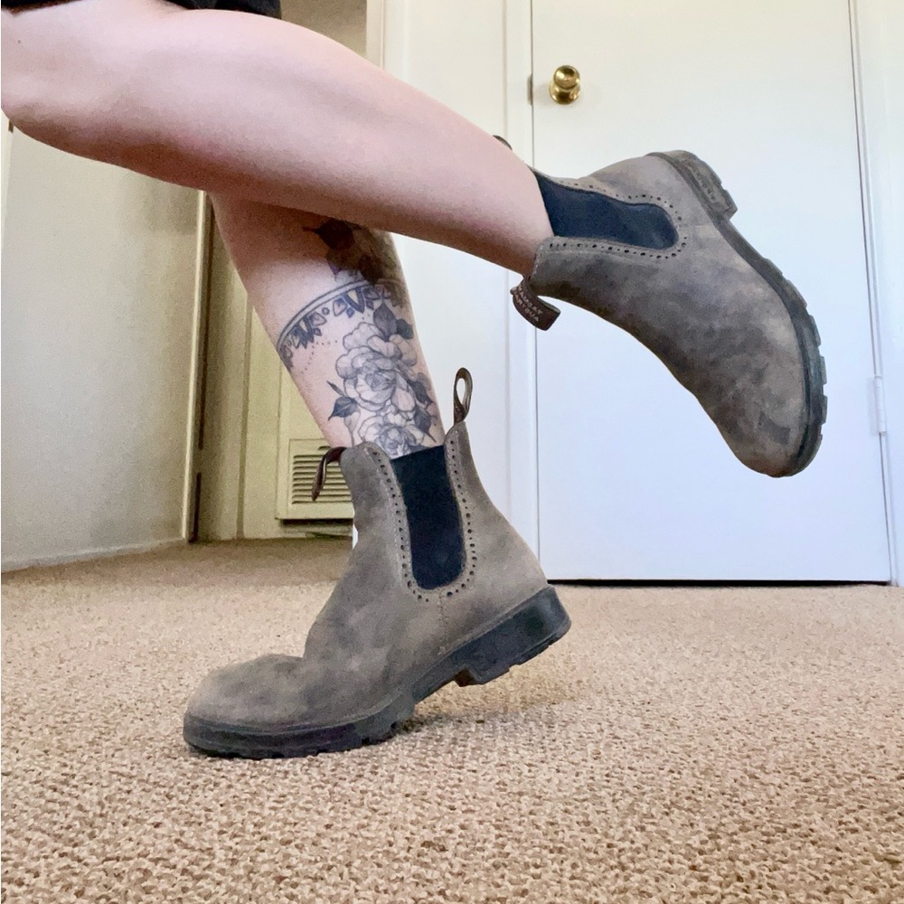 Blundstone Women’s Hightop Boots Rustic Brown Size 5.5 (AU)